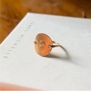 Gold initial ‘ P ‘ ring!